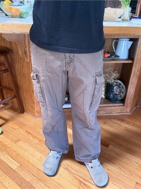 Timberland Tan Cargo Pants with Side Utility Pockets